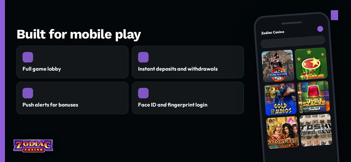 Explore mobile app features.